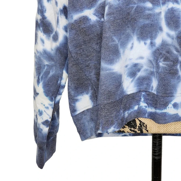 Rae Dunn Womens Miss Independent Tie Dye Crew Neck Sweatshirt Size Large Blue - Picture 8 of 14